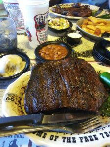 sirloin steak at the big texan in amarillo