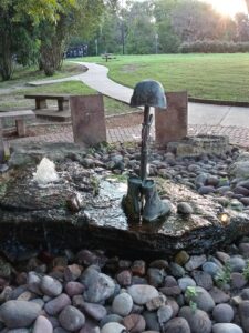 Veterans memorial at soldier spring park in Weatherford, Texas