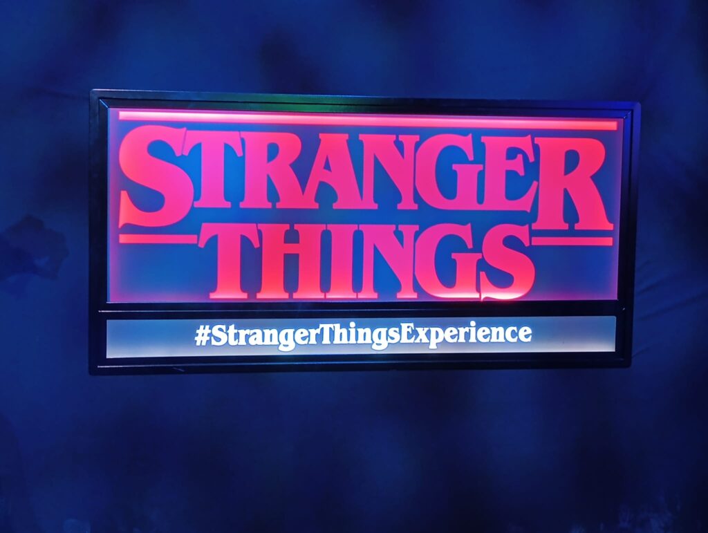 stranger things logo sign from experience